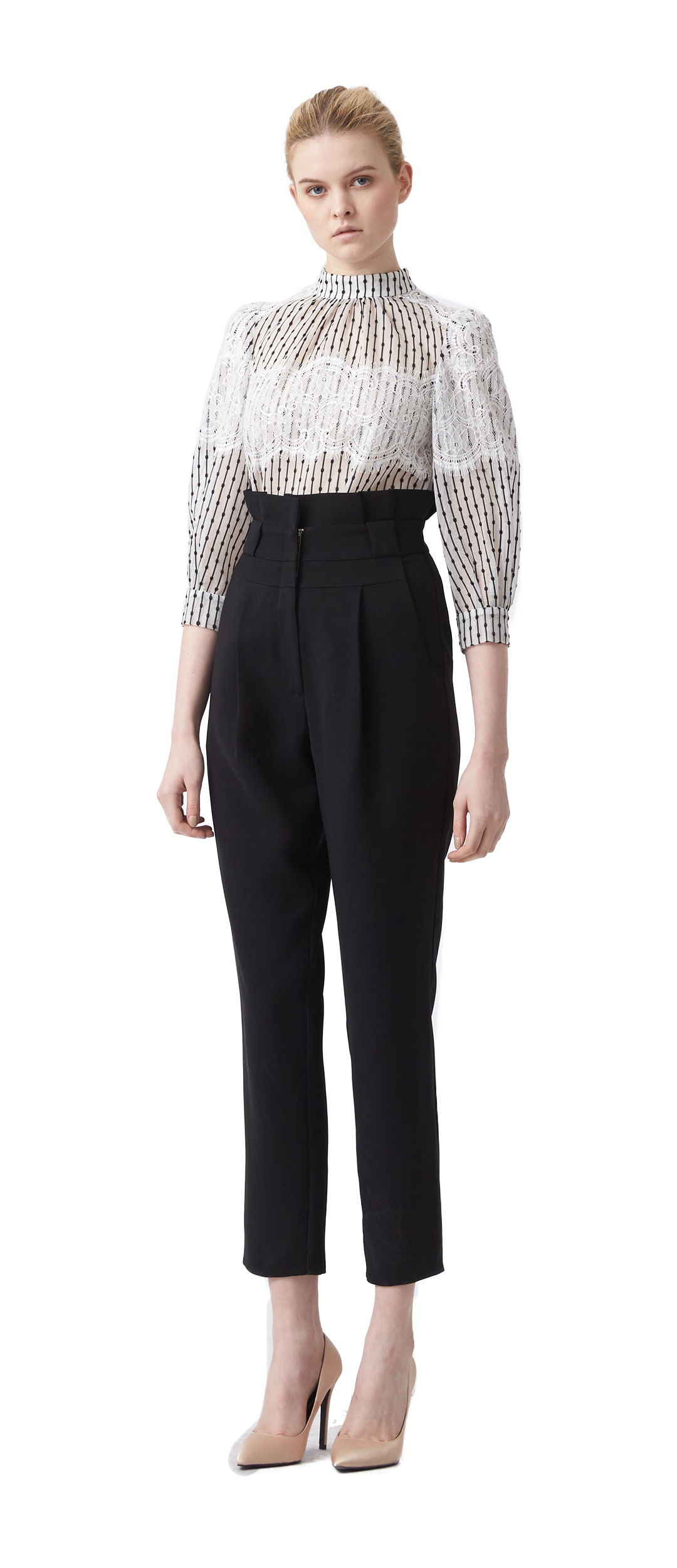 pleated pants women