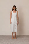 Zia Draped Skirt in Ivory