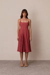 Illumine Panel Midi Dress in Petal