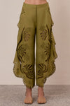 Noa Curved Pants in Moss