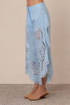 Noa Curved Pants in Sky Blue